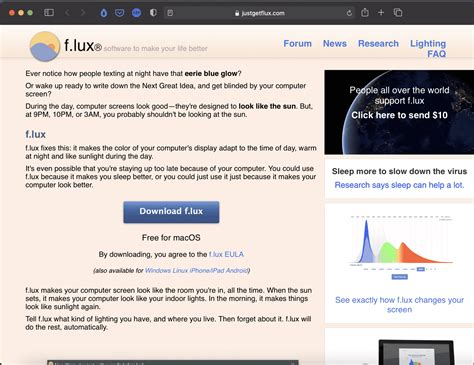 f.lux: software to make your life better.